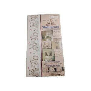 Vintage 1990 Stencil Decor Pre-Cut Wall Stencils #26619 Painting Pandas Nursery